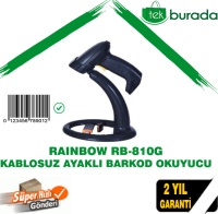 RAINBOW RB810G KABLOSUZ STANDLI AYAKLI BARKOD OKUYUCU F/P ÜRÜN - 1